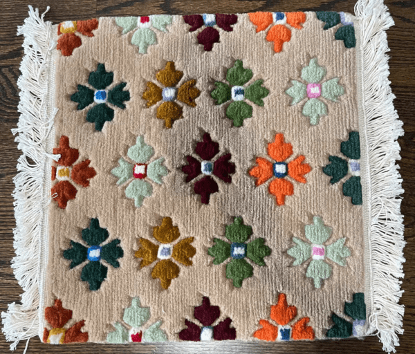 微信图片_20251217004052 Tibetan Hand Woven Wool Prayer / Meditation Rug / Carpet