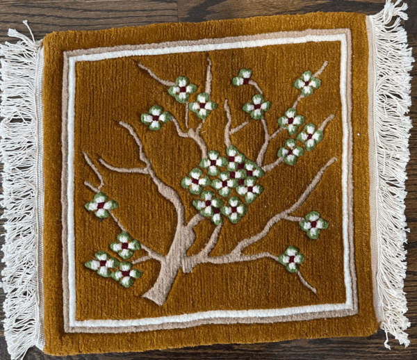 微信图片_20251217004058 Tibetan Hand Woven Wool Prayer / Meditation Rug / Carpet