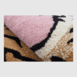 Handtufted Wool Rectangle Tibetan Tiger Animal Woven Blush Pink Luxurious Home Decor Pile Rug